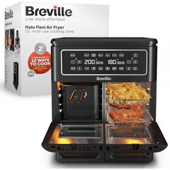 BREVILLE Halo Flexi VDF130 Air Fryer - Black