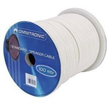 OMNITRONIC Speaker cable 2×1.5 100m wh