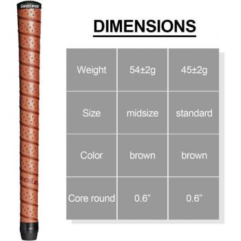 Geoelap 8-Piece Golf Club Grips - Standard/Midsize Wrap Grips in 4 Colors