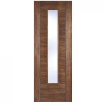 Vancouver Laminated Glazed Walnut Door 686 x 1981mm