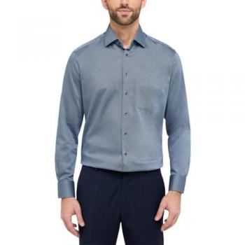 Eterna Langarmhemd MODERN FIT in Blau