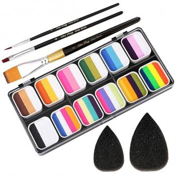 Set de Pintura Corporal Agua Activada 3 Pinceles