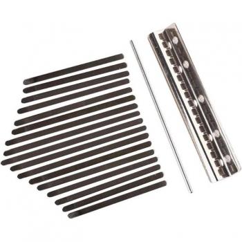 Manganstahl Kalimba mit Holzbrücke