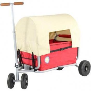 Carretilla Mano LiFe Compacta Roja con Freno y Cubierta