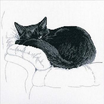 RTO Among Black Cats II 10.5×9.25 Cross Stitch Kit (14 Count)
