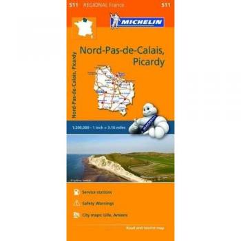 Nord, Pas-de-Calais, Picardy-Nord, Pas-de-Calais, Picardie 1:200.000