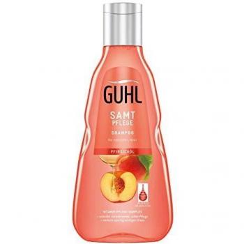 Guhl Samt Pflege Shampoo - Pfirsich-Öl - Normales Haar - Samtig Gesundes Haargefühl, 250 ml
