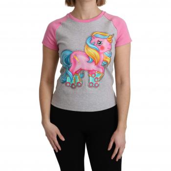 Moschino My Little Pony Gray Cotton T-shirt - Size: 2XS