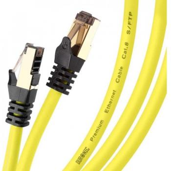 Cavo Ethernet SFTP Cat8 1,5m Giallo - Supporto fino a 40 Gbps e 2000 MHz con Connettori RJ45