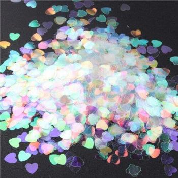 Multicolor Transparent Sequins 3-5mm for Nail Art and Crafts 8g