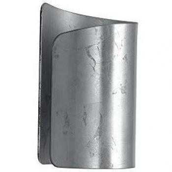 Fan Europe Lighting Imagine Curved Glass Wall Light, Silver Leaf, E27