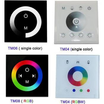 Wall-Mounted RGB Touch Dimmer Switch