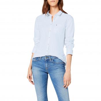 Tommy Hilfiger Sithaca Stp Shirt Ls W3 - Camisa para mujer, Blau