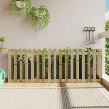 Valla Jardín de Madera Pino 200x50x70 cm – Arriate Alto