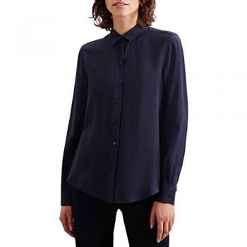 Seidensticker Blusa Azul Marino