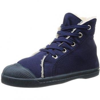 Bensimon Mid Fourree Enfant - Zapatillas de lona para niña azul Bleu