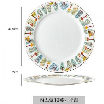 Juego de platos de cerámica para cena