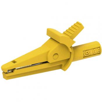 ELECTRO PJP - 5002-IEC-d4-CD1-J Morsetto a coccodrillo Giallo Campo di serraggio max.: 9 mm Lunghezza: 51 mm 1 pz