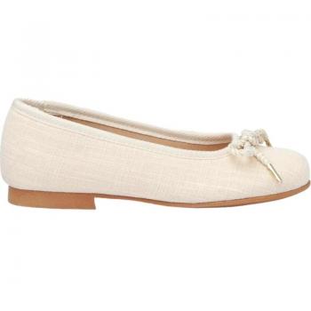 Angelitos Bailarina 1568 – Beige Lino‑Lazo Ceremonial