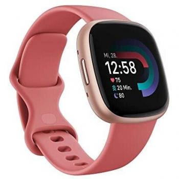 Fitbit Versa 4 Health & Fitness Smart Watch - Pink Sand & Copper Rose | 79-Fb523rgrw