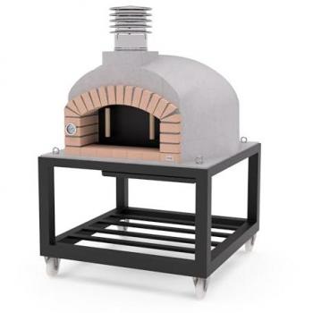 Horno de Leña Olympus Mons Pro Blanco 130cm + Base con Ruedas Plus