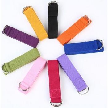 D-Ring Yoga Riem - Elastische Multi-Kleurige Weerstand Band voor Fitness