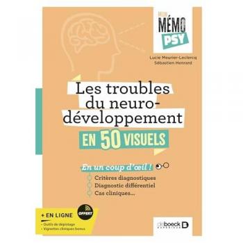 Mon mémo-psy - Les troubles du neurodéveloppement en 50 visuels: Critères diagnostiques, diagnostic différentiel et cas cliniques en un coup d'œil !