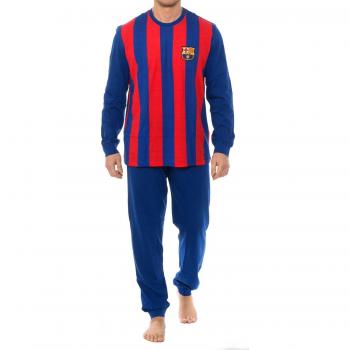 Kisses&Love FC Barcelona Winter Pajamas - Round Neck - Blue - Medium