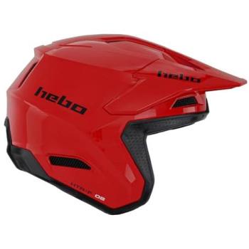 Casco de Trial Hebo Monocolor Rojo