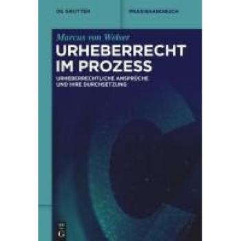 Urheberrecht im Prozess: Urheberrechtliche Ansprüche und ihre Durchsetzung (De Gruyter Praxishandbuch)