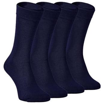 4 Pairs Bamboo Finely Knit Thin Super Soft Suit Socks