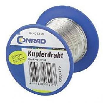 Kupferdraht verzinnt 0,6 mm 100 m – BKL ZINN 0,6‑100M