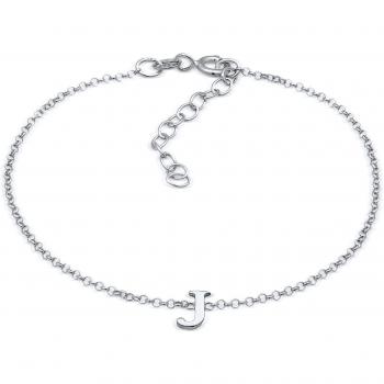 Elli Initialen Armband J 925 Silber für Damen