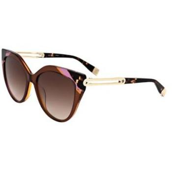 Furla Acetate Butterfly Shaded Sunglasses – Brown