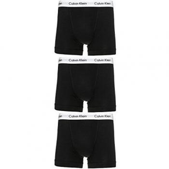 Calvin Klein Trunk 3Pk, Bóxers Hombre, Negro