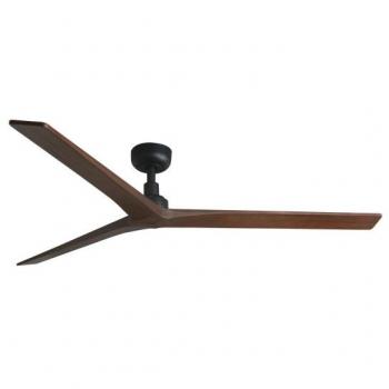 Faro Barcelona - Klim L Ventilator ohne Licht schwarz/Walnuss Ø150cm