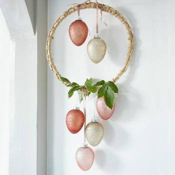 Set di 6 uova di Pasqua Luccicanti