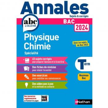ANNALES BAC PHYSIQUE CHIMIE TERM. 2024 - CORRIGE