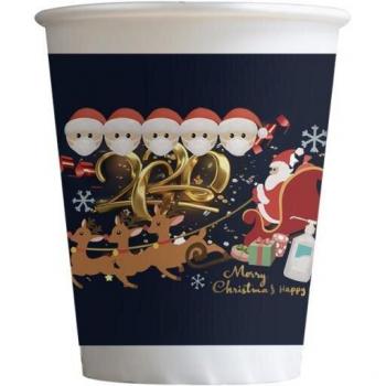 Santa Claus Themed Disposable Paper Cups