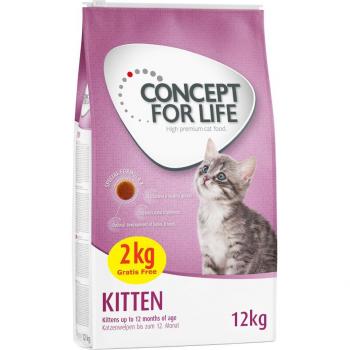Concept for Life 10 kg + 2 kg offerts ! - Kitten (10 + 2 kg)