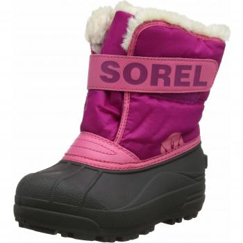 Sorel Snow Commander bottes d'hiver imperméables enfants, Rouge