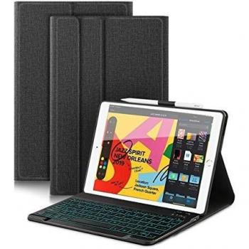 Wireless Keyboard Detachable Protective Smart Case Cover with Pencil Holder