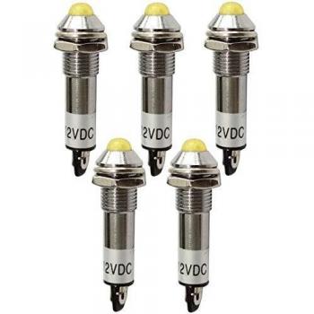 Indicateur LED jaune convex – 12V DC – AERZETIX C43618