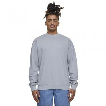 Urban Classics Light Terry Crew Sweatshirt hellgrau in XL