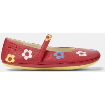 Bailarinas Camper de niña en piel con estampado floral