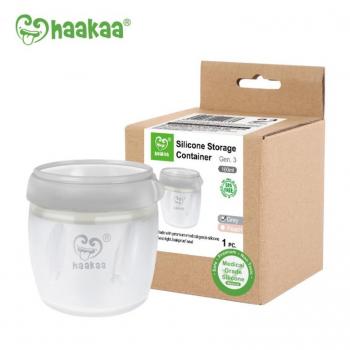 Contenitore Pappa e Latte Haakaa Gen3 160ml Grigio