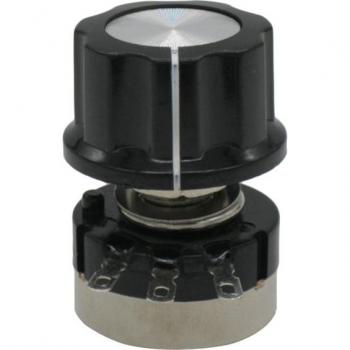 2pcs 100 Ohm Carbon Film Single-Turn Potentiometer with 2pcs A03 Knobs