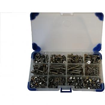AHC K-10007 5 mm M5 Stainless Steel Set Screws with Washers and Nuts