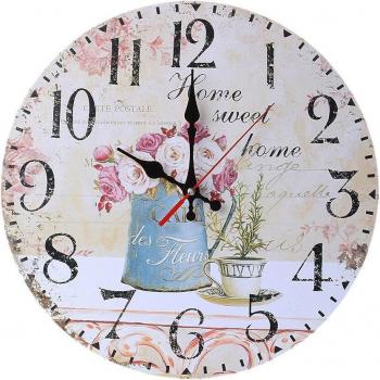 Classic Quiet Oak Wall Timepiece