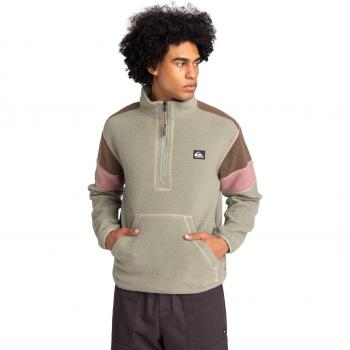 Pile Quiksilver Clean Coast Mezzo Zip Verde Chiaro Rosa Marrone - M
